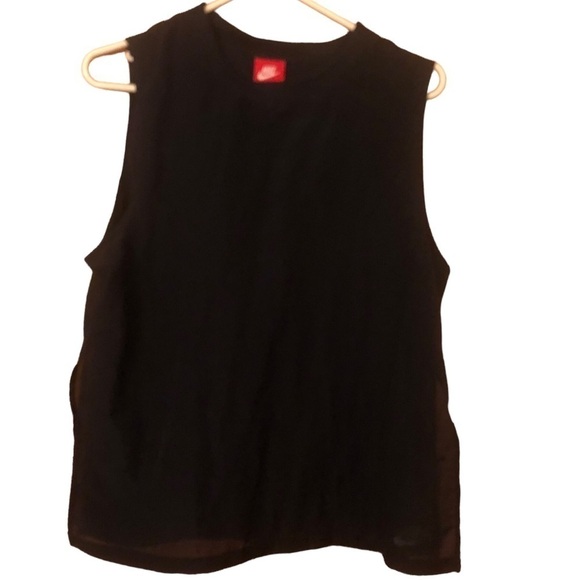 Nike black layered tank top - Picture 2 of 10